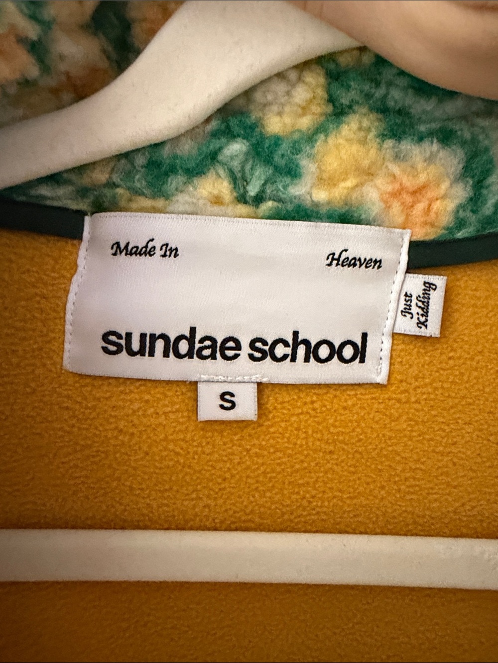 Sundae School Broccoli Sherpa fleece - Picture 2 of 3